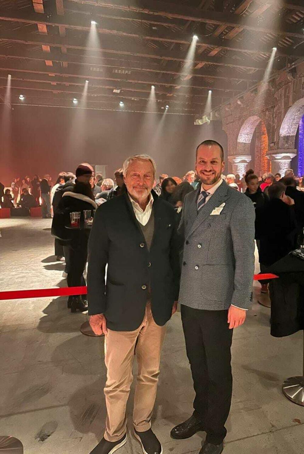 Roberto Ćikuto, President of the Biennale in Venice, and Janko Odović, Minister of Spatial Planning, Urbanism and State Property - in Venice