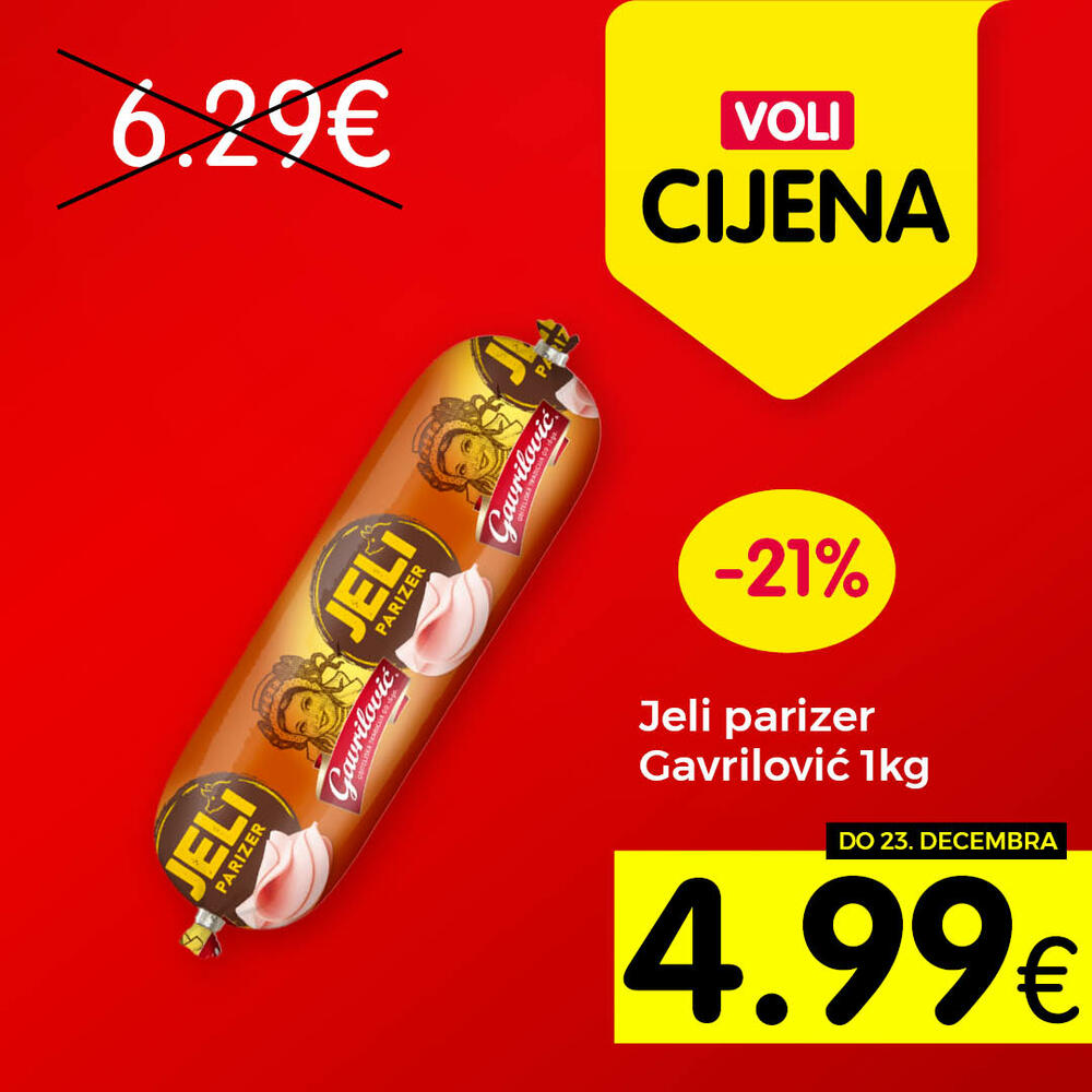 <p>Širok izbor proizvoda po najpovoljnijim cijenama na tržištu u svim Voli i Naš diskont marketima.</p>