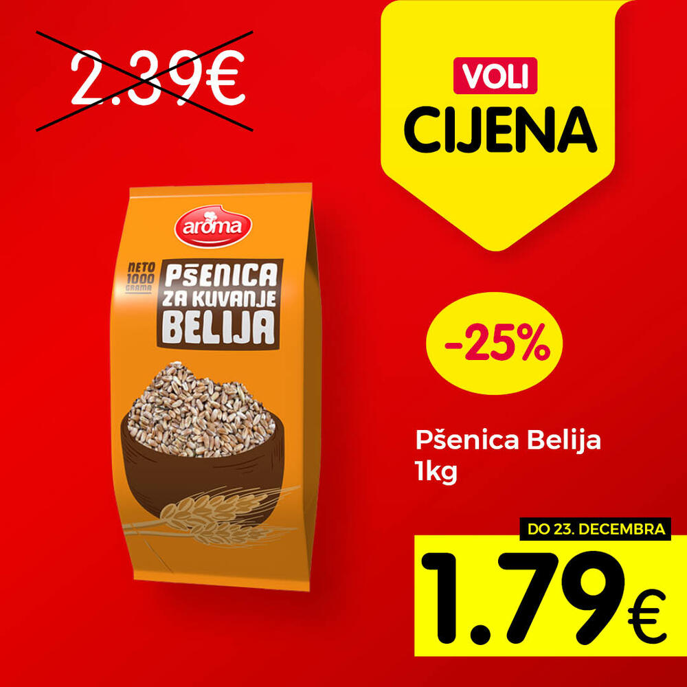 <p>Širok izbor proizvoda po najpovoljnijim cijenama na tržištu u svim Voli i Naš diskont marketima.</p>