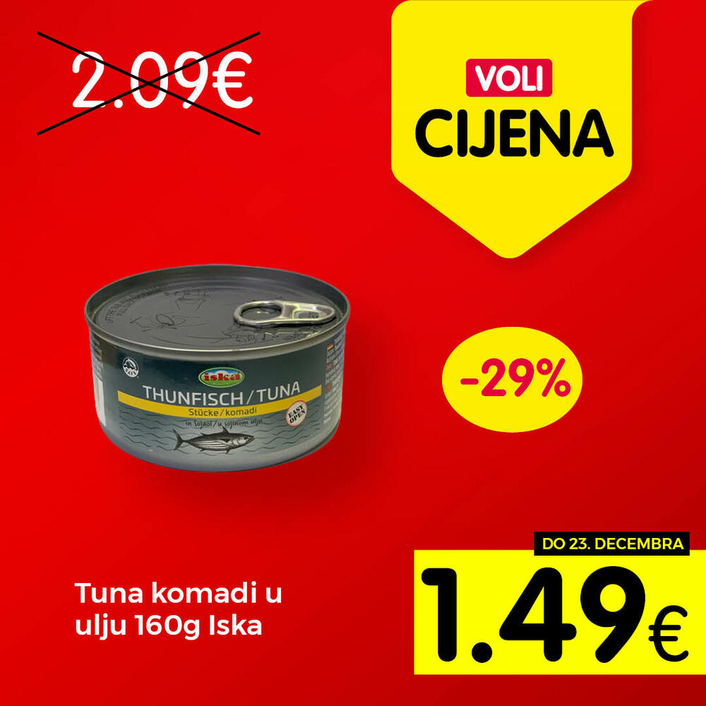 <p>Širok izbor proizvoda po najpovoljnijim cijenama na tržištu u svim Voli i Naš diskont marketima.</p>