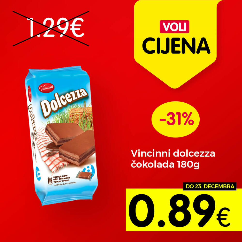 <p>Širok izbor proizvoda po najpovoljnijim cijenama na tržištu u svim Voli i Naš diskont marketima.</p>
