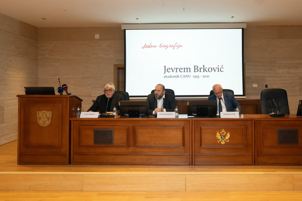 Sa programa u CANU, Foto: Balša Radunović