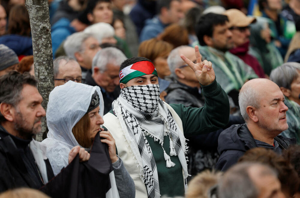 Sa protesta u Španiji u znak podrške Palestini