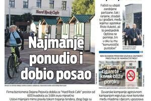 Naslovna strana "Vijesti" za 17. decembar 2023.