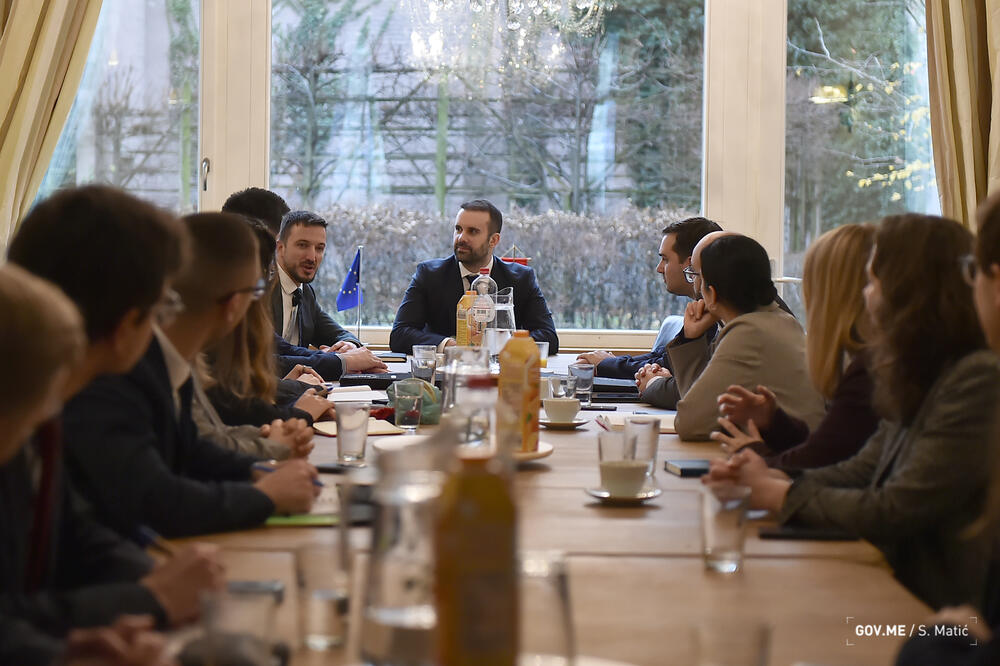 Sa sastanka Spajića i polaznika Evropske diplomatske akademije, Foto: Vlada CG