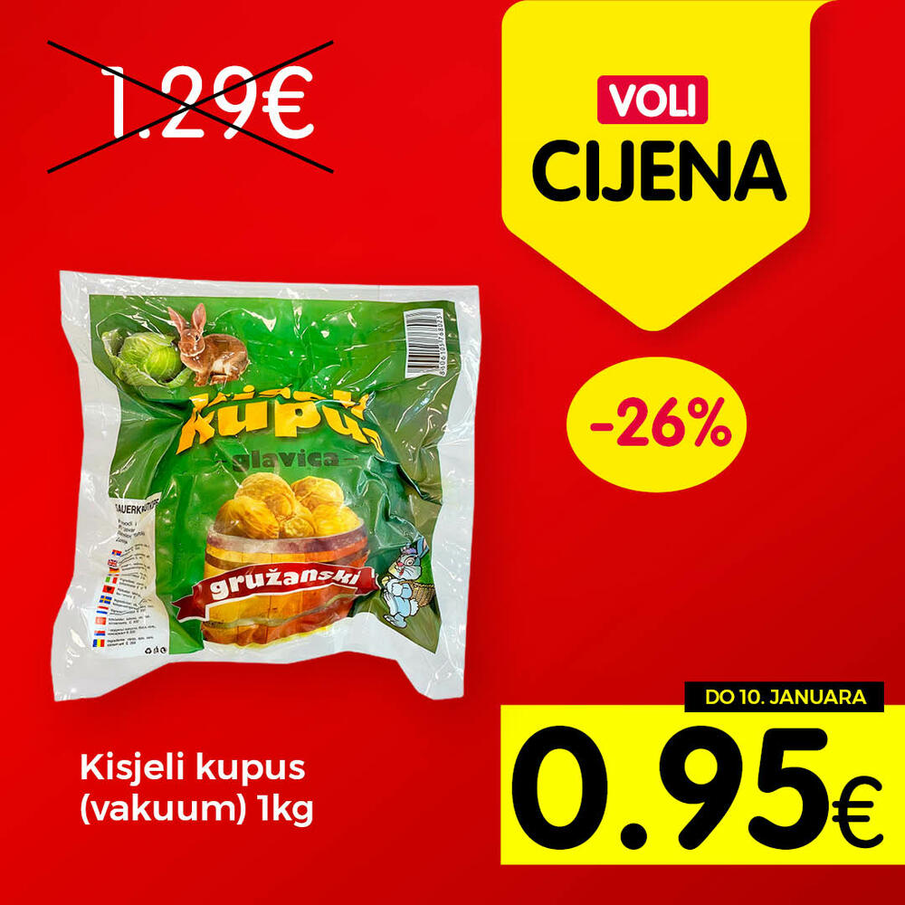 <p>Posjetite neki od VOLI ili Naš diskont marketa i pronađite sve što vam je potrebno da upotpunite prazničnu čaroliju, po specijalnim cijenama.</p>