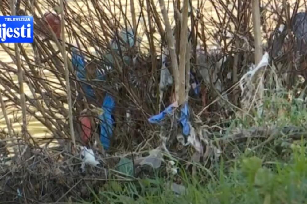 Sa obale Ribnice, Foto: Screenshot/TV Vijesti