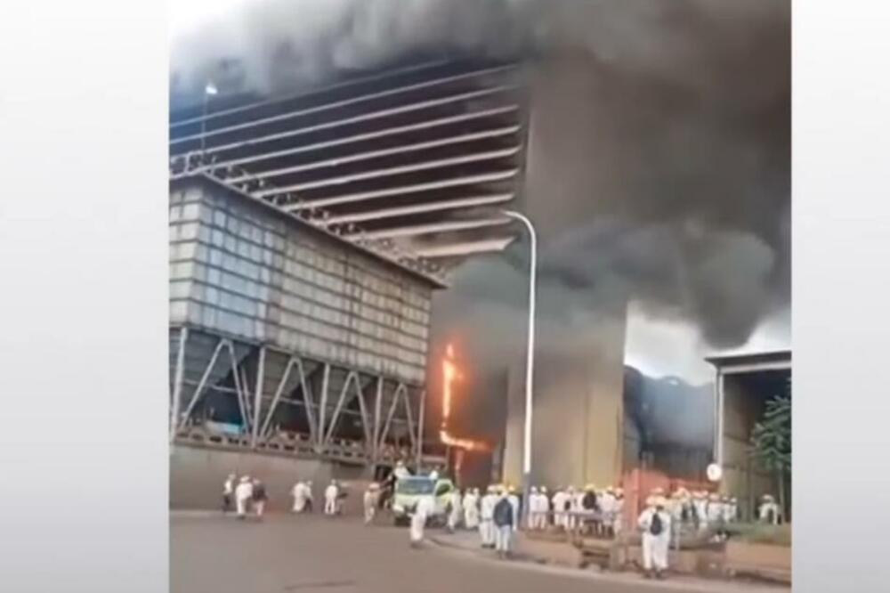 Detalj nakon eksplozije u frabrici za preradu nikla u Kini, Foto: Printscreen YouTube