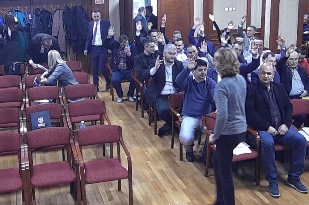 Sa glasanja budžeta Opštine Pljevlja, Foto: Goran Malidžan