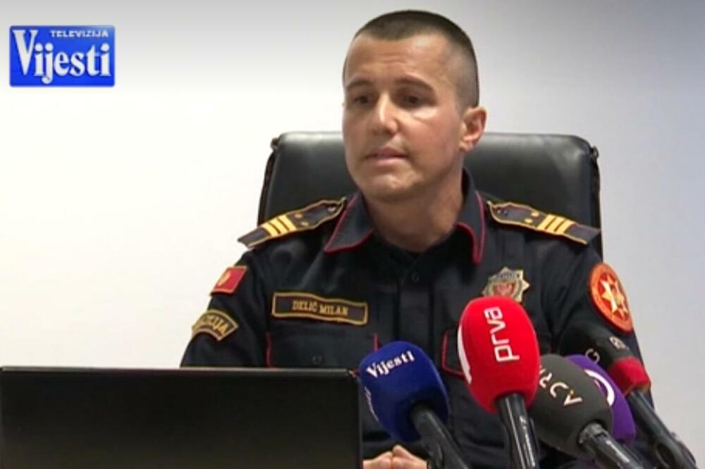 Koordinator Operativno komunikacionog centra Uprave policije, Milan Delić, Foto: TV Vijesti