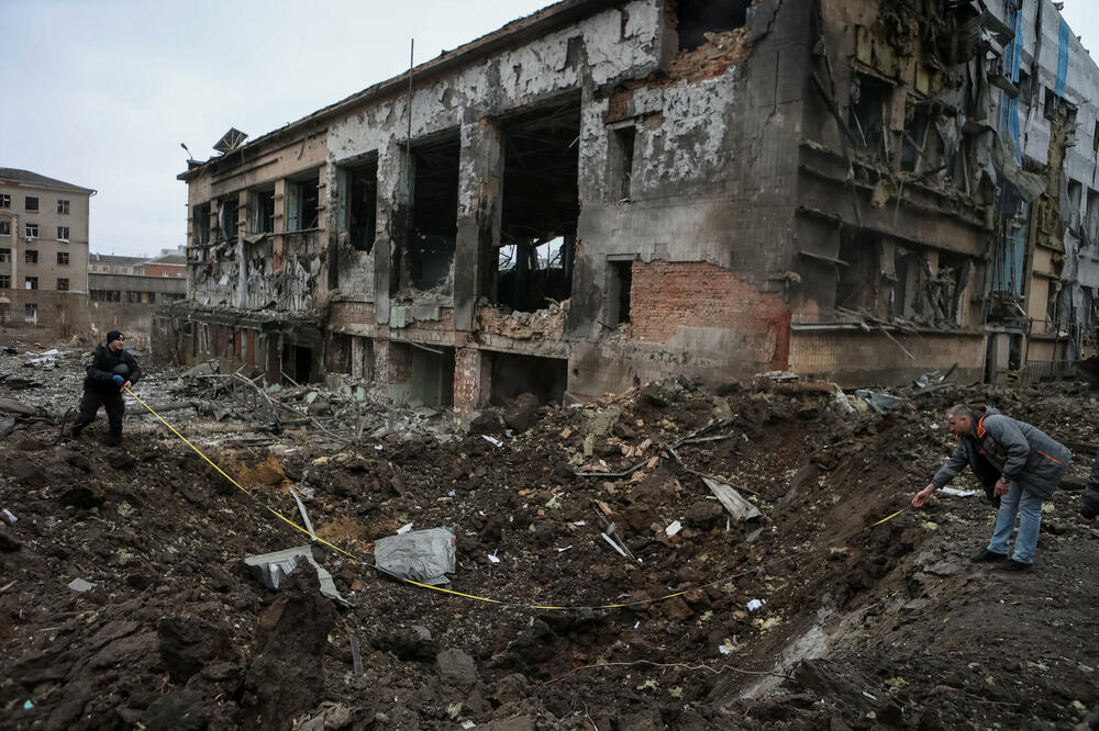 Posljedice vazdušnog napada na Harkov, Foto: Reuters