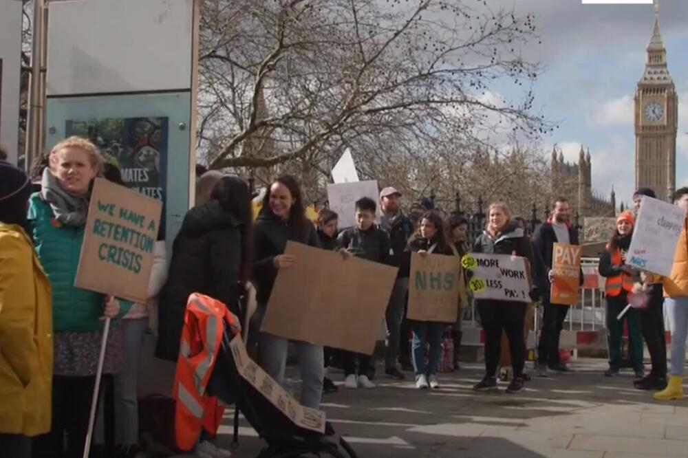Ljekari započeli šestodnevni štrajk u Velikoj Britaniji, Foto: Printscreen YouTube