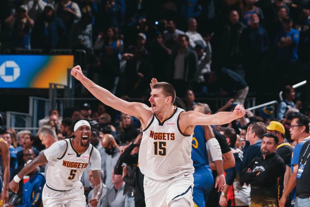 Jokić nakon trojke koja je odlučila pobjednika, Foto: Denver Nuggets (X)