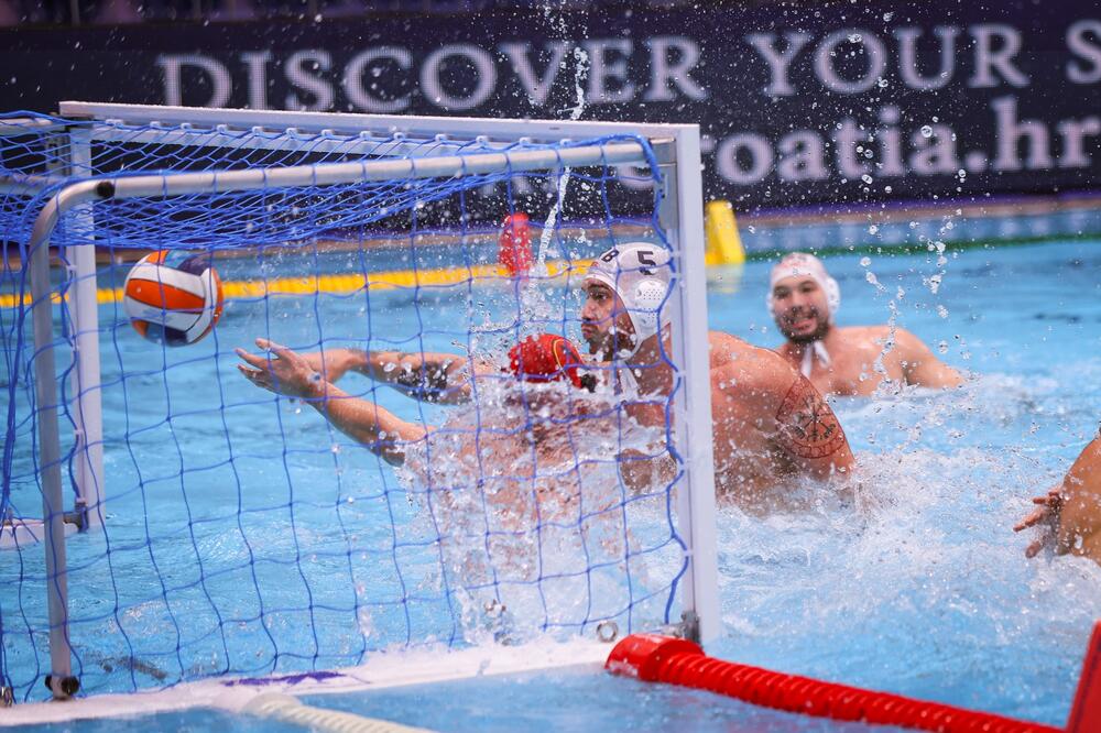 Vaterpolista Primorca Nemanja Vico postiže jedan od golova protiv Njemačke, Foto: VSS (Facebook)