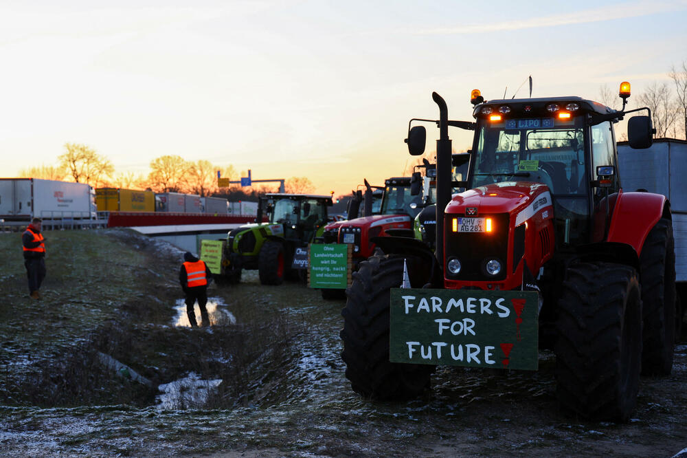 Protest poljoprivrednika u Njemačkoj, Foto: Reuters