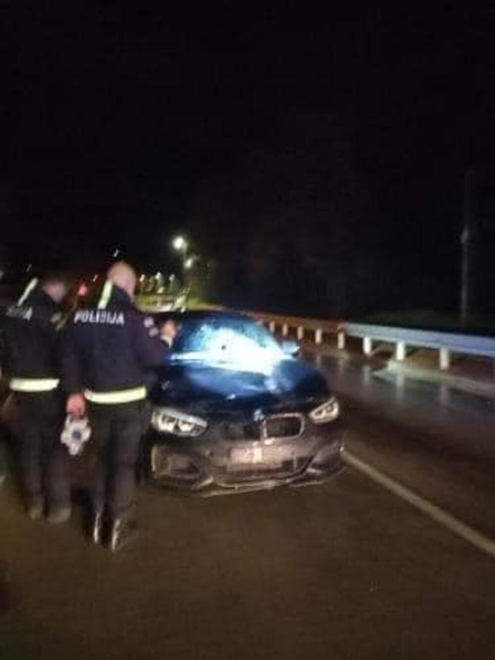Oštećeno auto na magistrali
