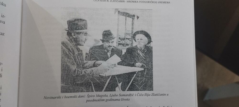 Detalj iz knjige: Špiro Mugoša, Ljubo Samadžić i Čiča Ilija Zlatičanin