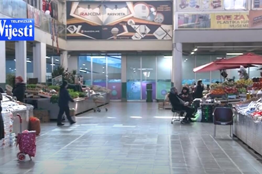 Sa pijace u Podgorici, Foto: Screenshot/TV Vijesti