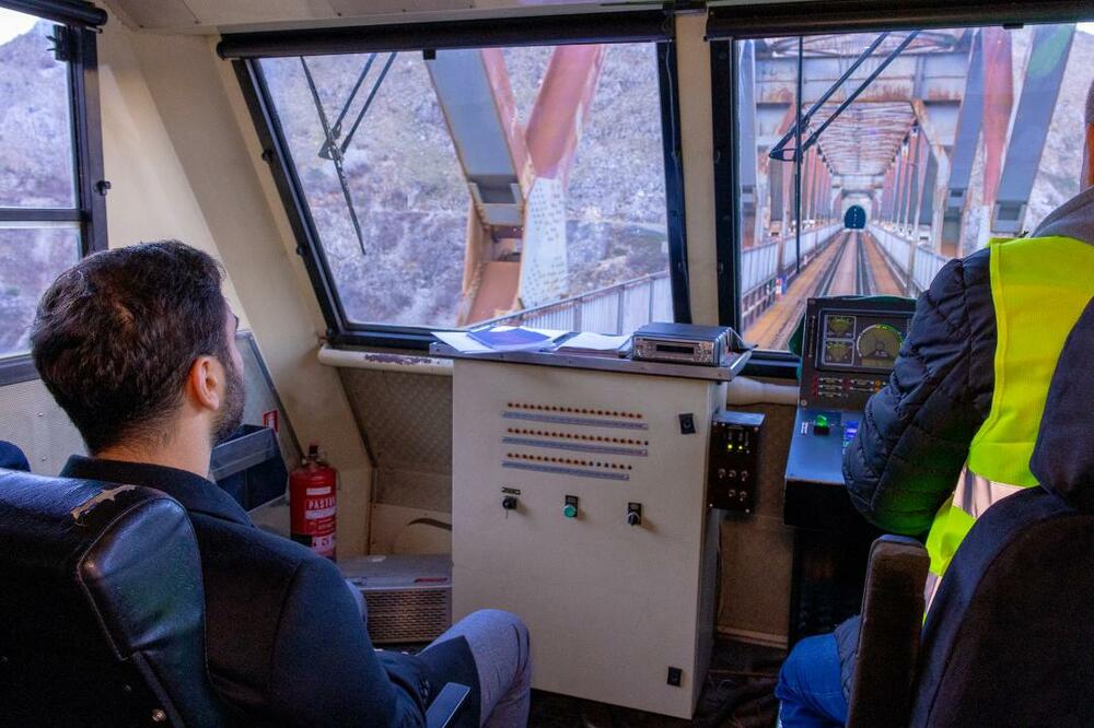 detalj tokom obilaska pruge, Foto: Ministarstvo saobraćaja i pomorstva