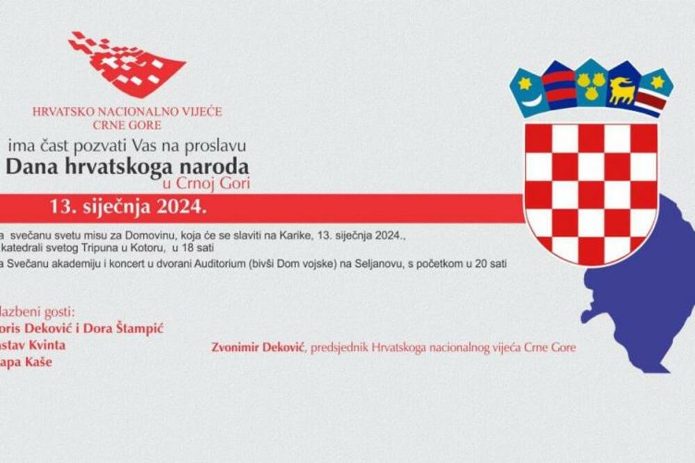Foto: Hrvatsko nacionalno vijeće Crne Gore