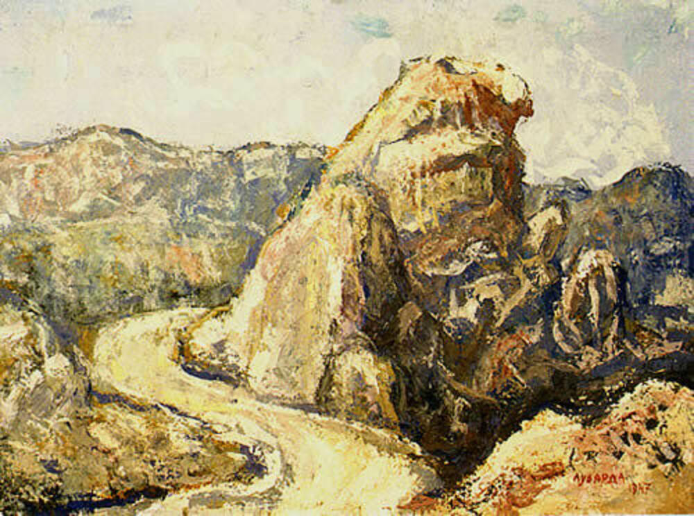 Petar Lubarda: 'Ulaz u Cetinje kod Crne grede' (1947)