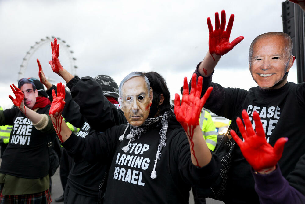 Protesti u Londonu u znak solidarnosti sa Palestincima