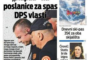 Naslovna strana "Vijesti" za 14. januar 2024.