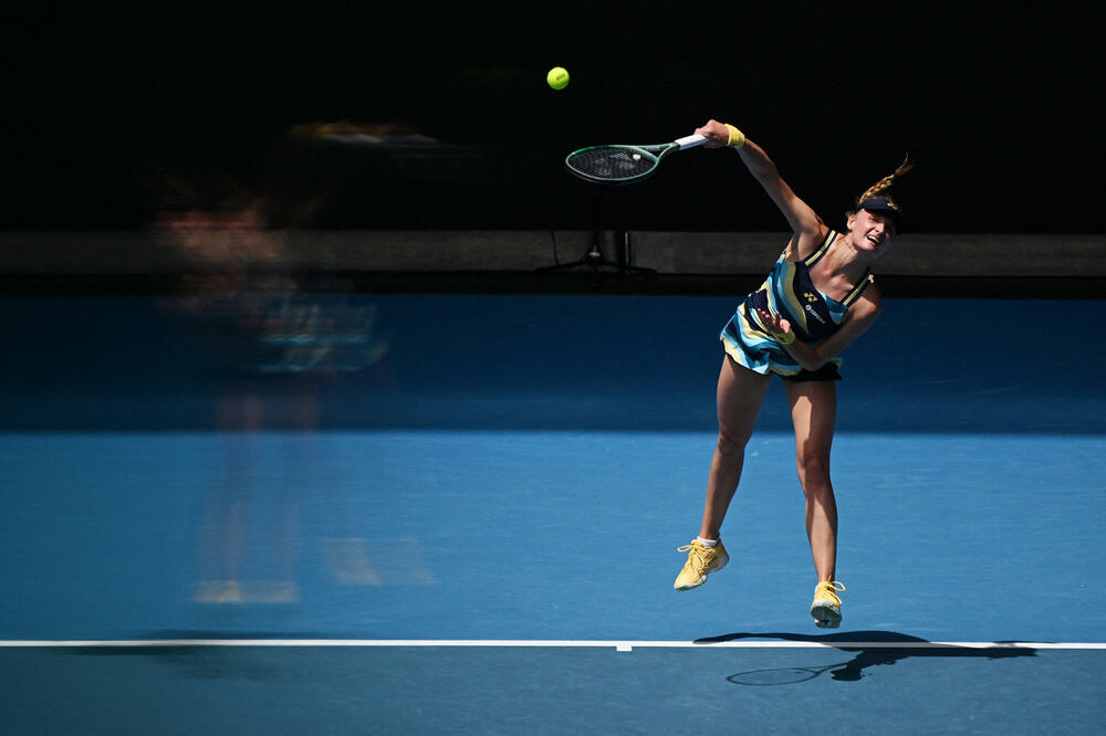 Jastremska tokom meča sa Vondroušovom, Foto: Reuters
