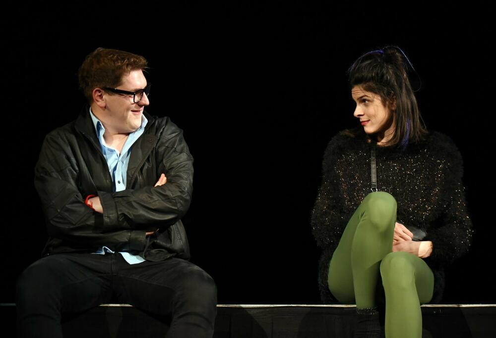 Iz predstave 'Pluća': Stevan Vuković i Maja Stojanović