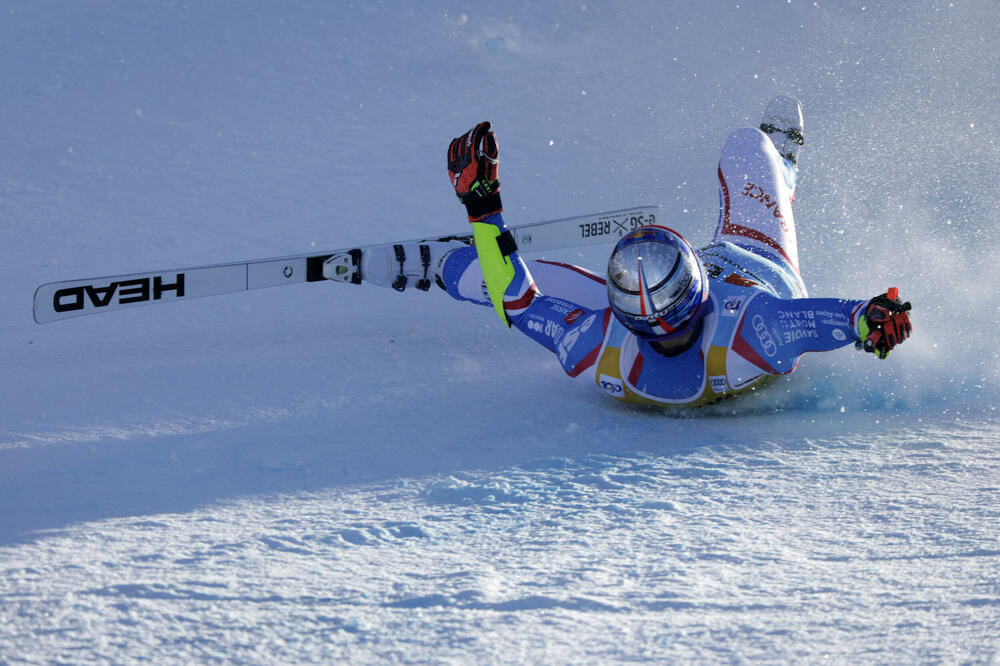 Aleksis Pinturo na trci u Vengenu na kojoj se povrijedio, Foto: Reuters