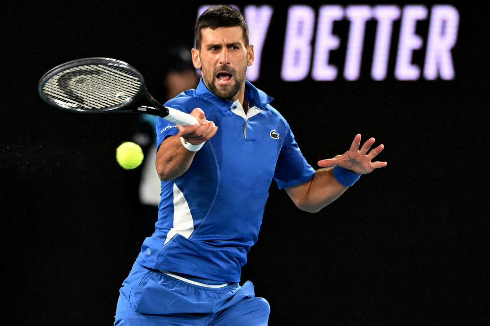 Đoković tokom današnjeg meča, Foto: Reuters