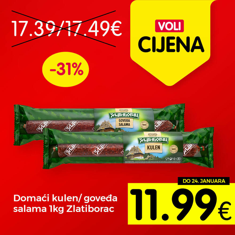 <p>Širok izbor proizvoda po najpovoljnijim cijenama na tržištu u svim Voli i Naš diskont marketima.</p>