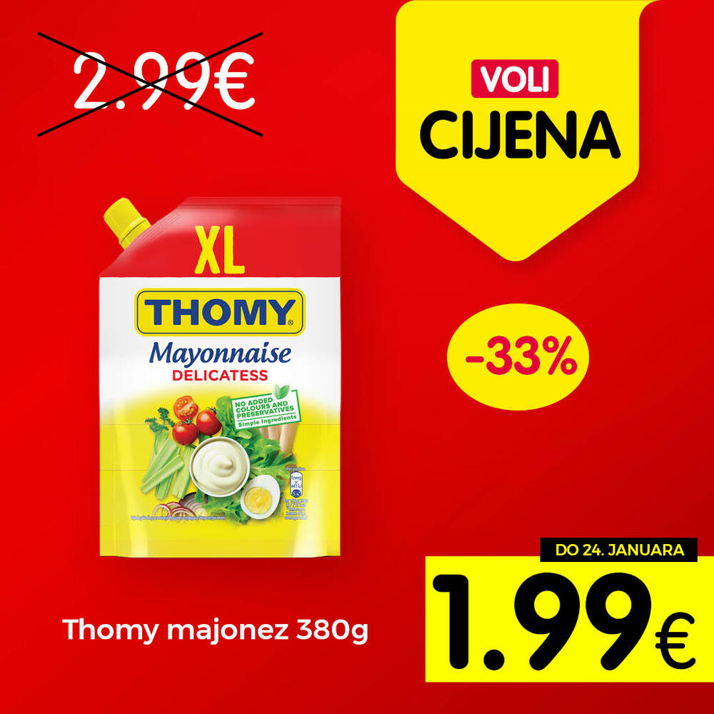 <p>Širok izbor proizvoda po najpovoljnijim cijenama na tržištu u svim Voli i Naš diskont marketima.</p>