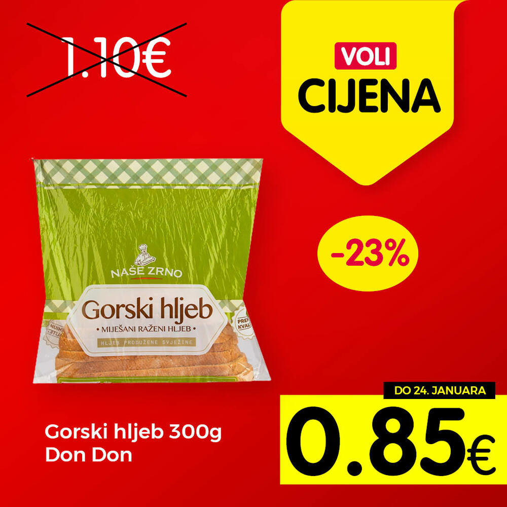 <p>Širok izbor proizvoda po najpovoljnijim cijenama na tržištu u svim Voli i Naš diskont marketima.</p>