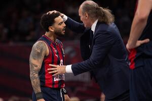 Baskonia against Maccabi in the play-in, Partizan finished with a victory...