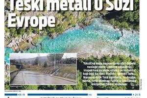 Naslovna strana "Vijesti" za 21. januar 2024.