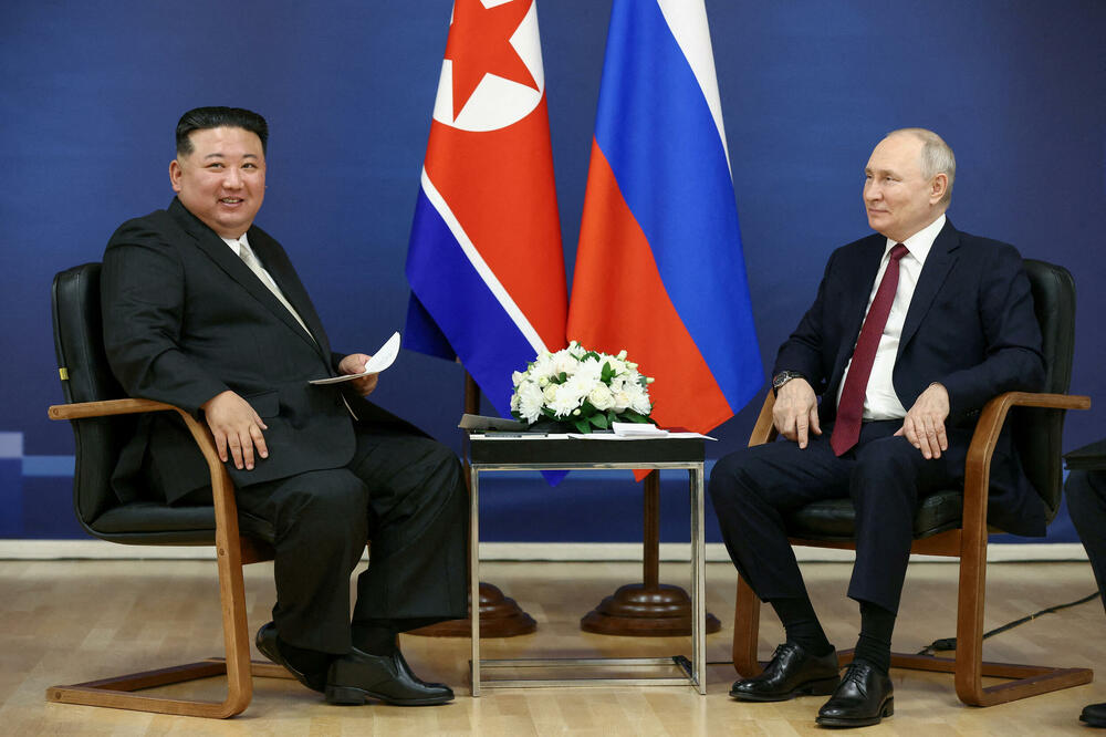 Kim Džong Un i Vladimir Putin, Foto: Reuters
