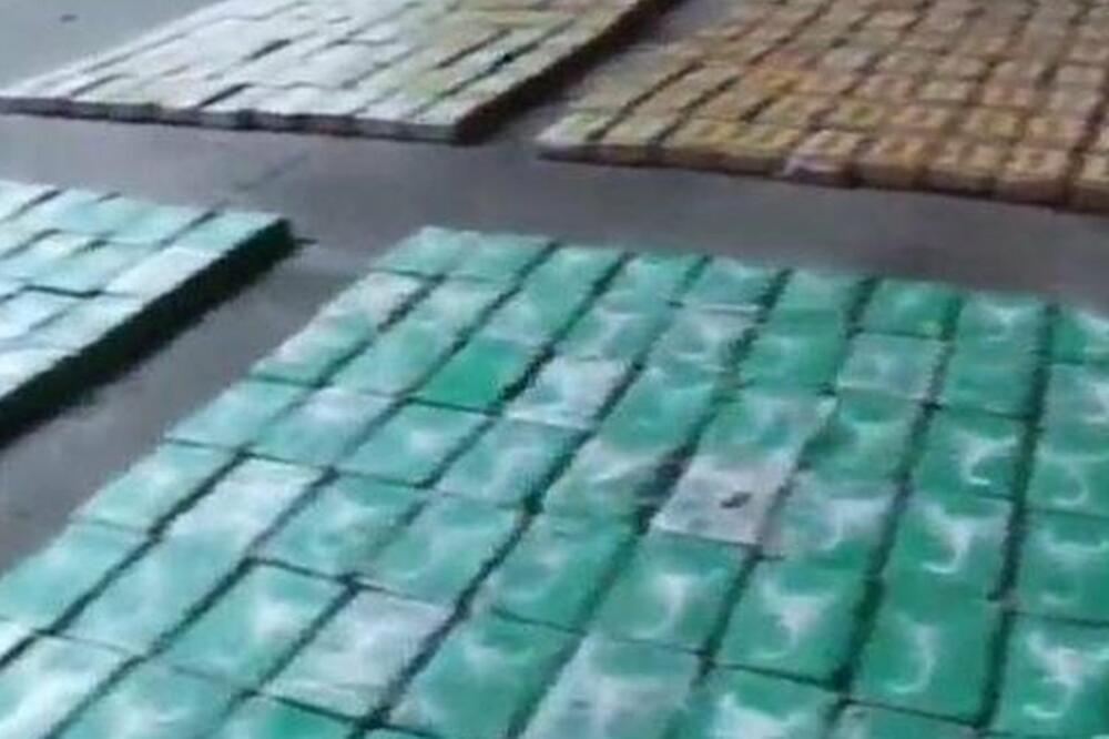 Kolumbijska mornarica pokazala je tovar kokaina, u kome su i paketi sa škorpionom, Foto: Colombian Navy