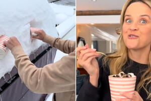 To eat or not to eat snow? Actress Reese Witherspoon caused controversy