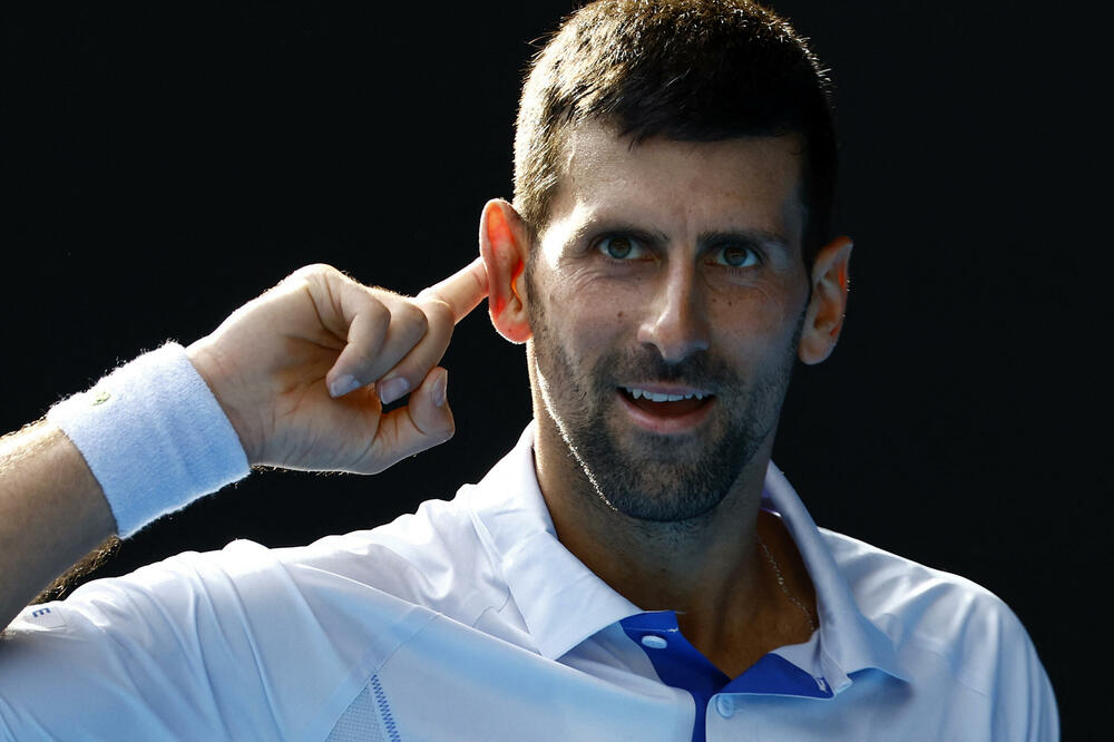 Đoković tokom meča sa Fricom, Foto: Reuters