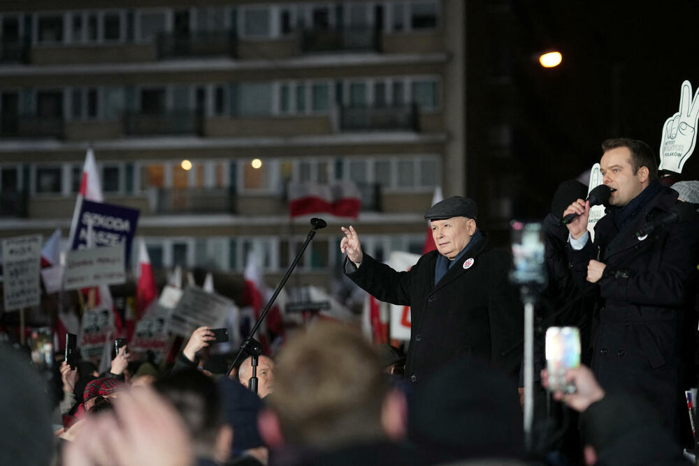 Kačinjski se obraća pristalicama povodom hapšenja dvojice ministara