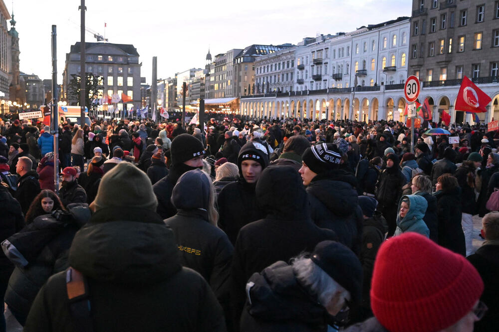 Sa protesta protiv AfD u Hamburgu, Foto: Reuters