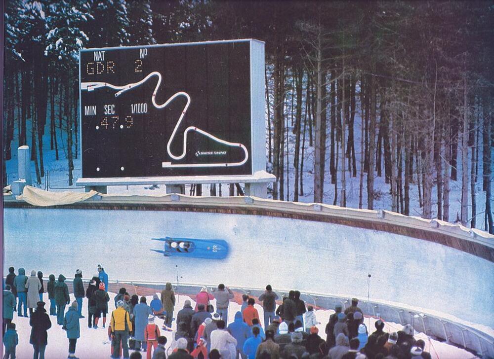 Bobsleigh track at Trebević during the games