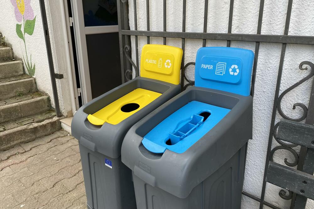 Kante za reciklažu u vrtiću, Foto: Marija Pešić