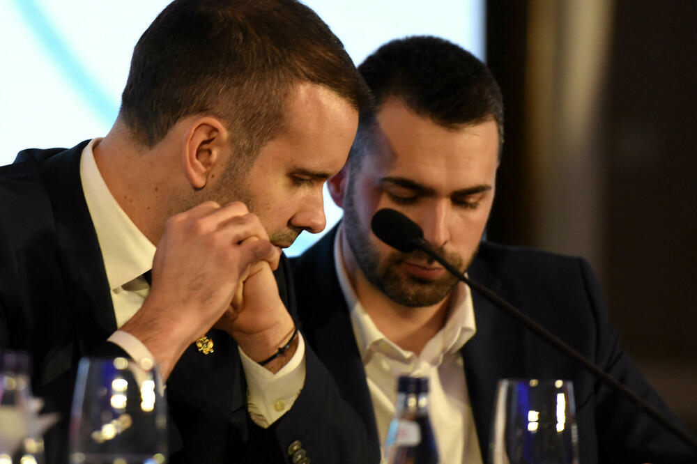 Spajić i šef kabineta Krvavac, Foto: BORIS PEJOVIC