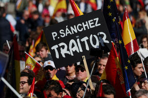Demonstracije u Madridu protiv zakona o amnestiji katalonskih...
