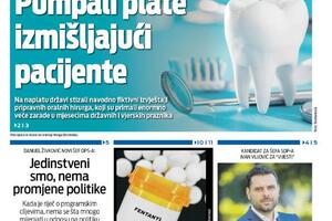 Naslovna strana "Vijesti" za 29. januar 2024.