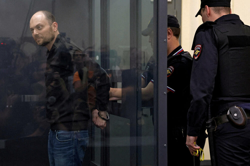 Kara-Murza prisustvuje sudskom ročištu u Moskvi, Foto: Reuters