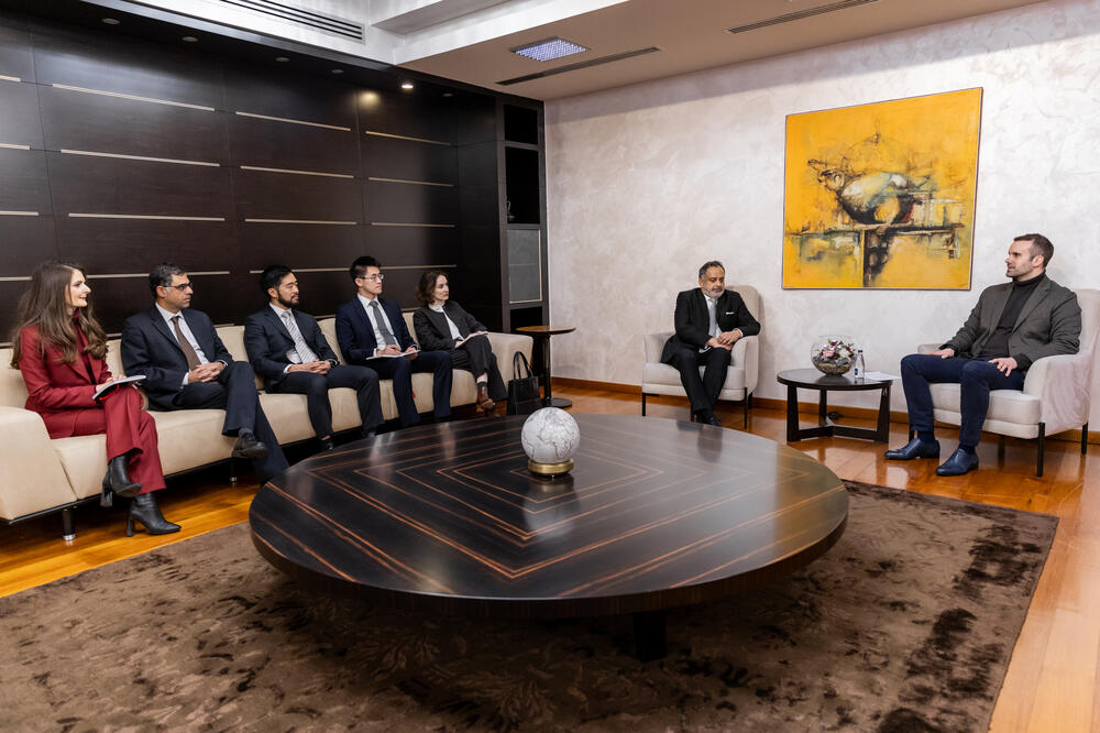 Spajić sa članovima misije Međunarodnog monetarnog fonda, Foto: Vlada Crne Gore
