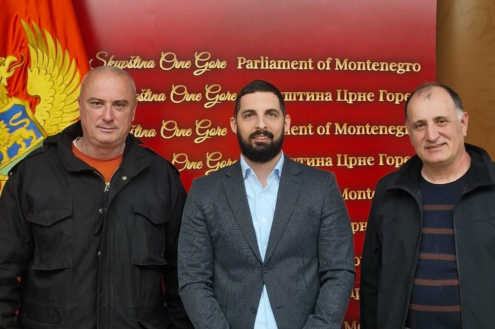 Pinčić, Leković i Obradović, Foto: Demokratska Crna Gora